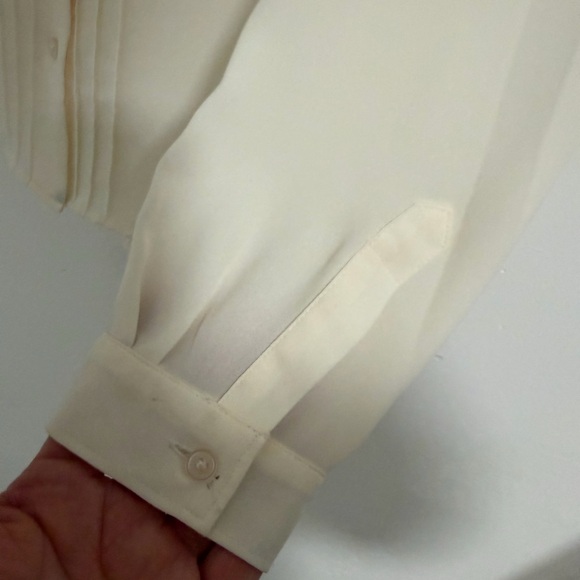 LOFT Colorblocked Collar Blouse Medium - Picture 8 of 11